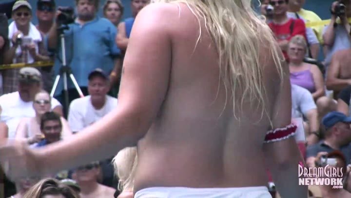 Amateur Stripping Contest At A Nudist Resort