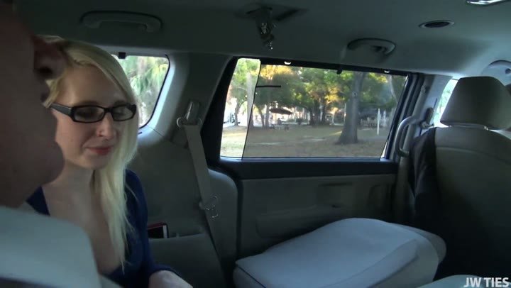 Broke Blonde Tagteamed By Old Guys
